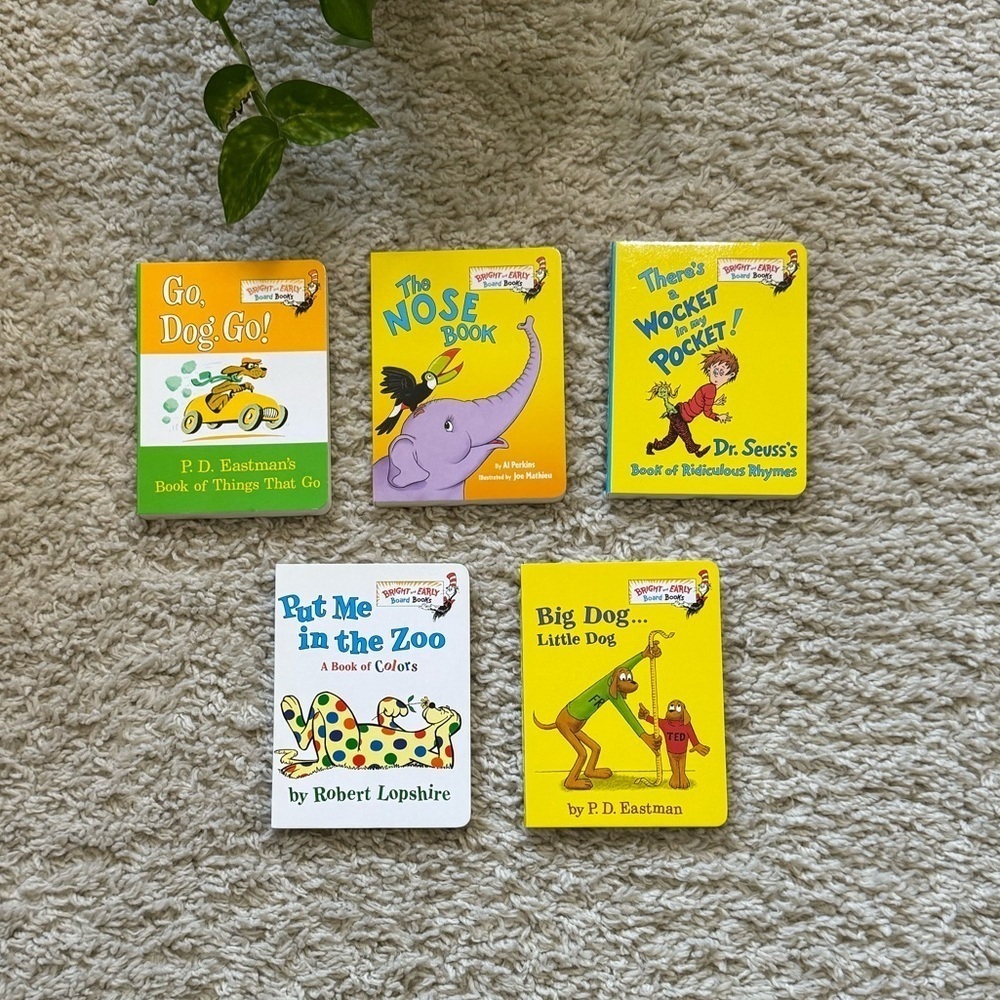 Dr. Seuss Bright and Early Box Set Lot used 5 books